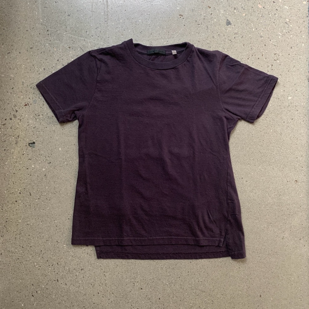 Helmut Lang Vintage Dark Plum Short Sleeve Tee
